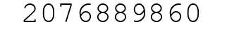 Number 2076889860.
