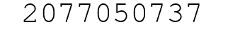 Number 2077050737.