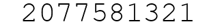 Number 2077581321.