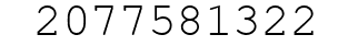 Number 2077581322.