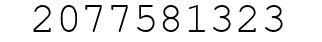 Number 2077581323.
