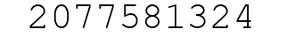 Number 2077581324.