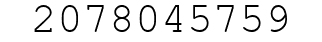 Number 2078045759.