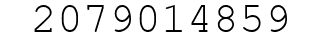 Number 2079014859.