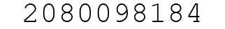 Number 2080098184.