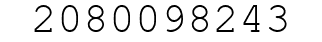 Number 2080098243.