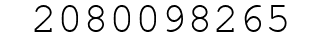 Number 2080098265.