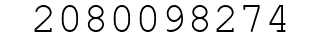Number 2080098274.