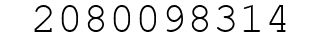 Number 2080098314.