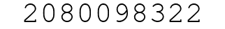 Number 2080098322.