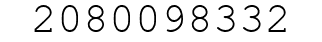 Number 2080098332.