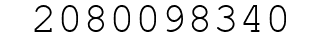 Number 2080098340.