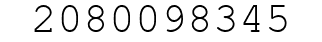 Number 2080098345.