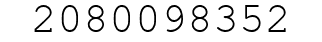Number 2080098352.