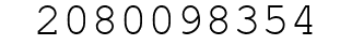 Number 2080098354.