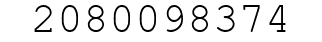 Number 2080098374.