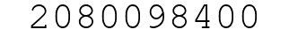 Number 2080098400.