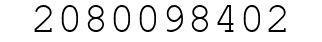Number 2080098402.