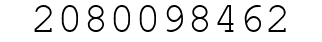 Number 2080098462.