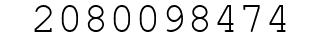 Number 2080098474.