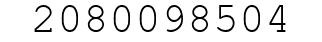 Number 2080098504.
