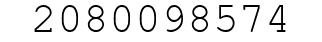Number 2080098574.