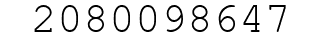 Number 2080098647.