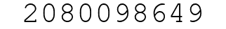 Number 2080098649.