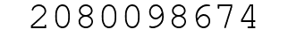 Number 2080098674.