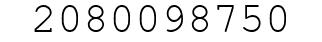 Number 2080098750.