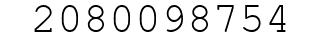 Number 2080098754.