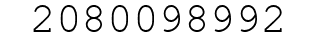 Number 2080098992.