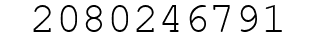 Number 2080246791.