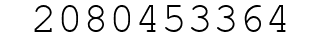 Number 2080453364.