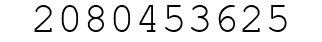 Number 2080453625.