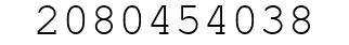 Number 2080454038.