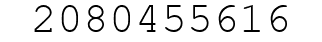 Number 2080455616.
