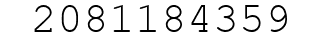 Number 2081184359.