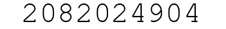 Number 2082024904.