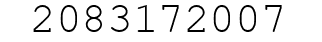 Number 2083172007.