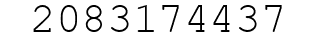 Number 2083174437.