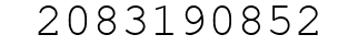 Number 2083190852.