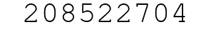 Number 208522704.