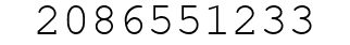 Number 2086551233.