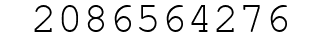 Number 2086564276.