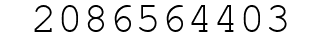 Number 2086564403.