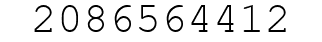 Number 2086564412.