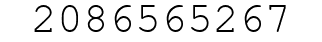 Number 2086565267.