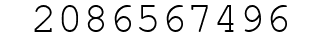 Number 2086567496.