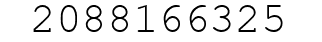 Number 2088166325.